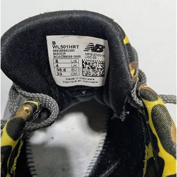 New Balance WL501HRT Womens 6B Gray Casual Sneakers Leopard Lining - Picture 10 of 10